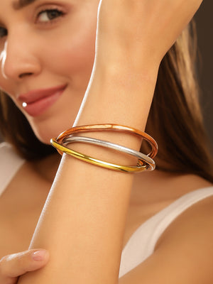 Priyaasi Plated Multi-color Brass-solid Bracelet