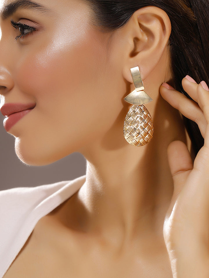 Priyaasi Plated Brass Solid Earrings