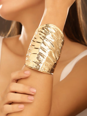 Priyaasi Gold Plated Brass-solid Bracelet