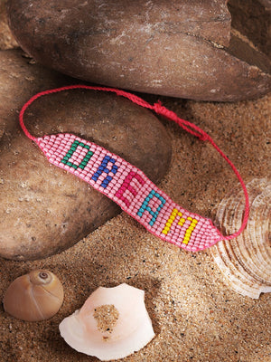 Priyaasi Pink Beaded Bracelet
