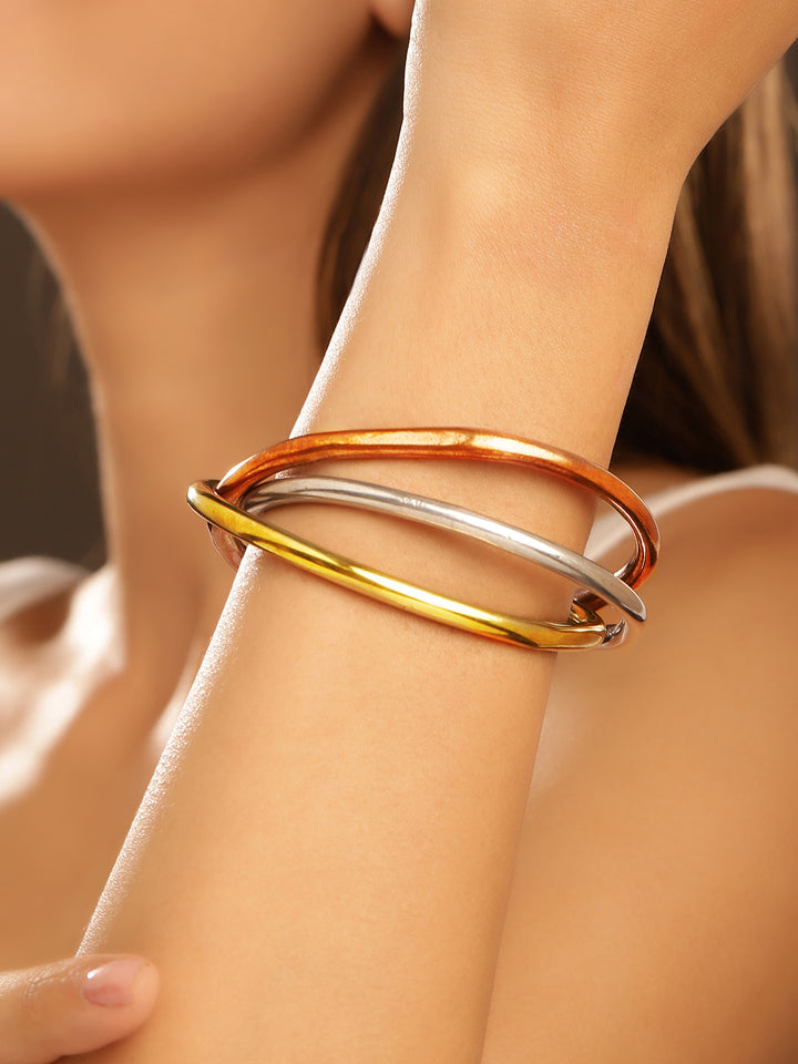 Priyaasi Plated Multi-color Brass-solid Bracelet