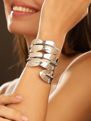 Priyaasi Silver Plated Brass-solid Bracelet
