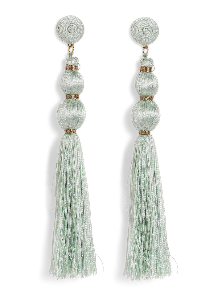 Priyaasi Green colored drop earrings