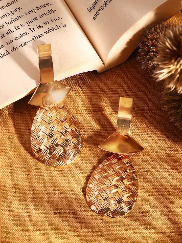 Priyaasi Plated Brass Solid Earrings
