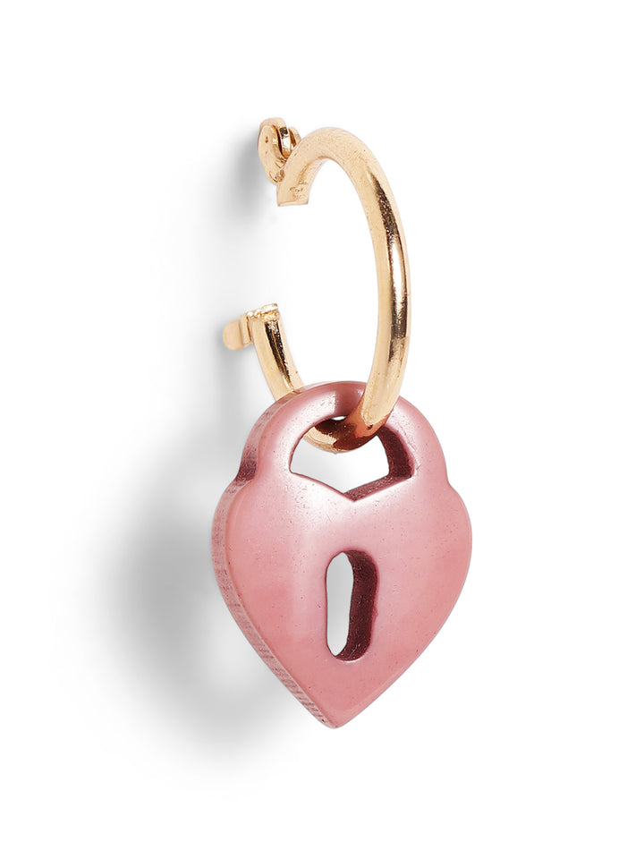 Priyaasi pink colored hoop earrings