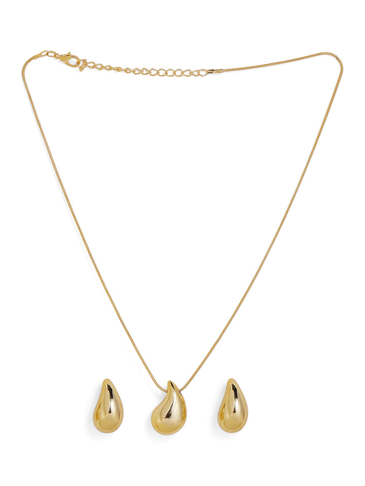 Priyaasi Gold Plated Brass Solid Necklace