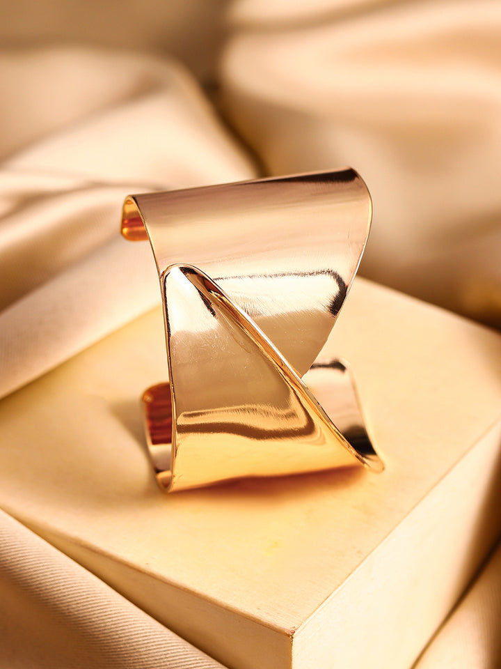 Priyaasi Gold Plated Brass-solid Bracelet