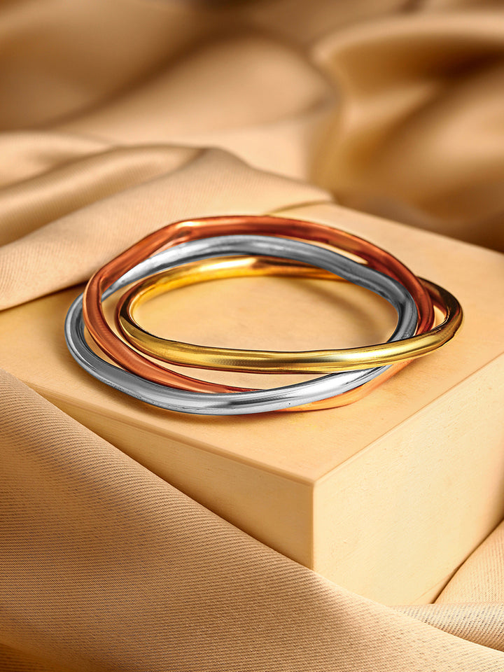 Priyaasi Plated Multi-color Brass-solid Bracelet