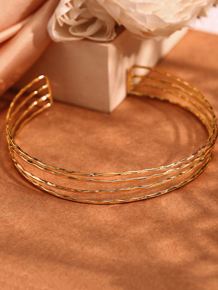 Priyaasi Gold Plated Brass-solid Necklace
