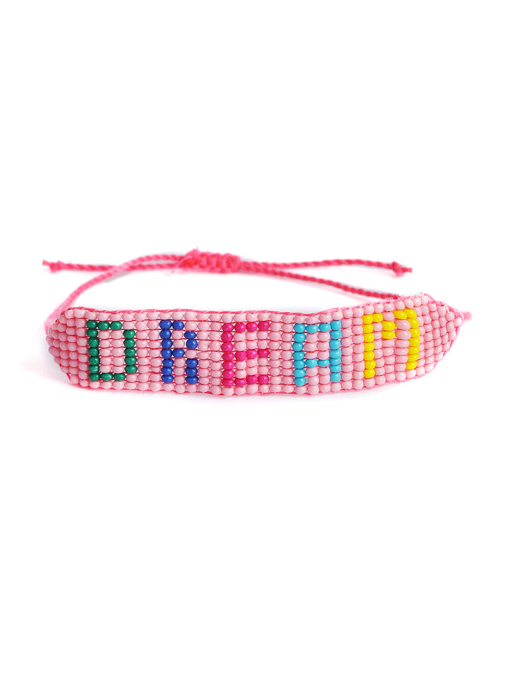Priyaasi Pink Beaded Bracelet