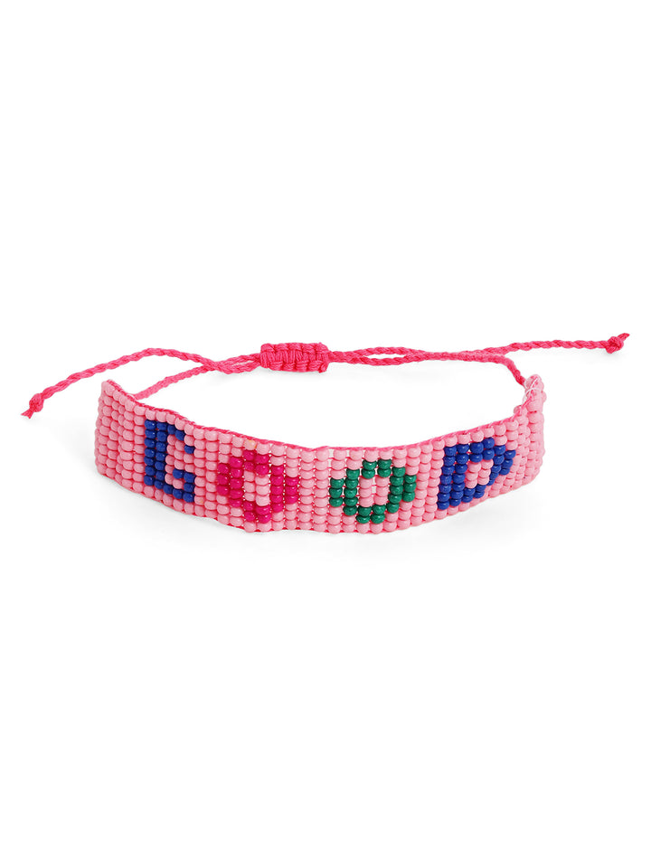Priyaasi Pink Beaded Bracelet