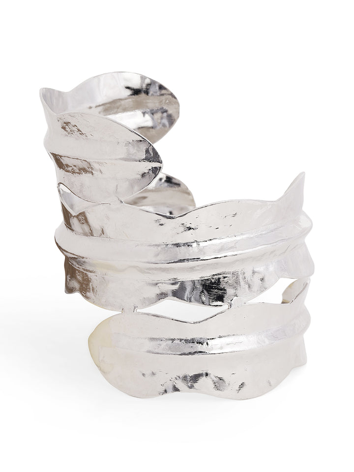Priyaasi Silver Plated Brass-solid Bracelet