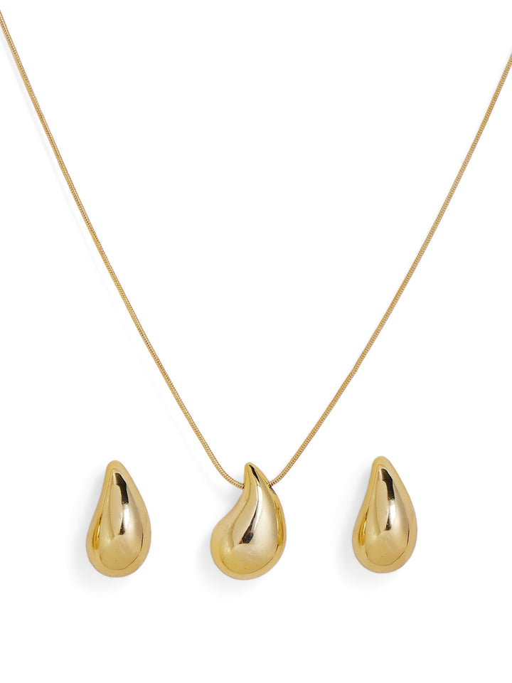 Priyaasi Gold Plated Brass Solid Necklace
