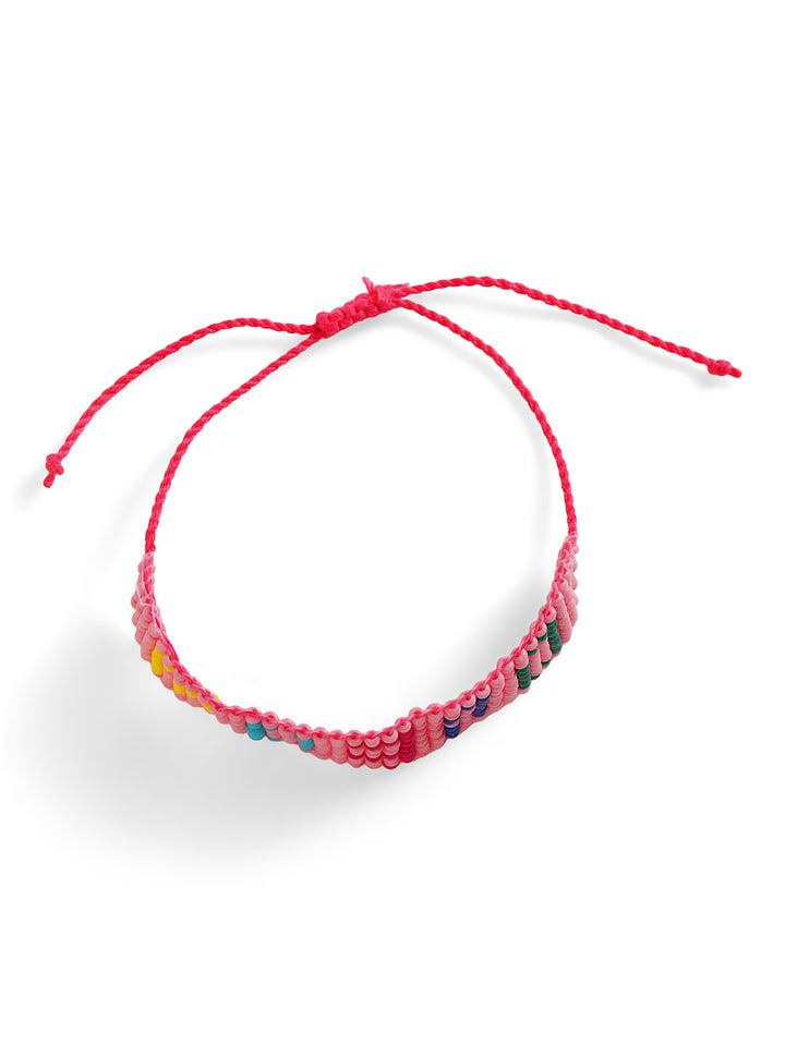 Priyaasi Pink Beaded Bracelet