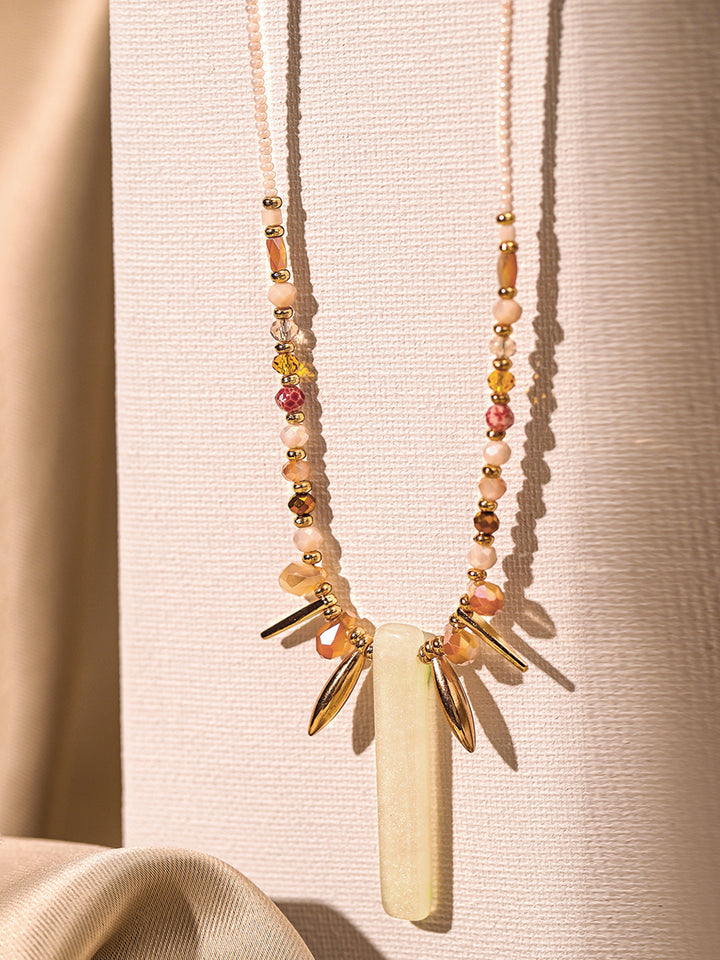 Priyaasi Gold Plated Beaded Necklace