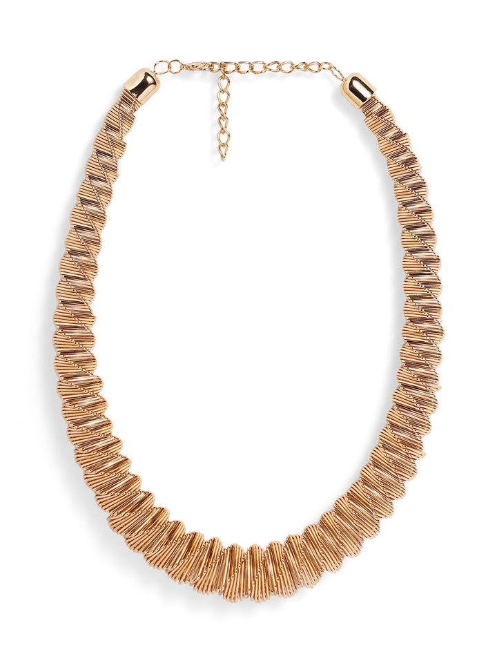Priyaasi Gold Plated Brass Solid Necklace