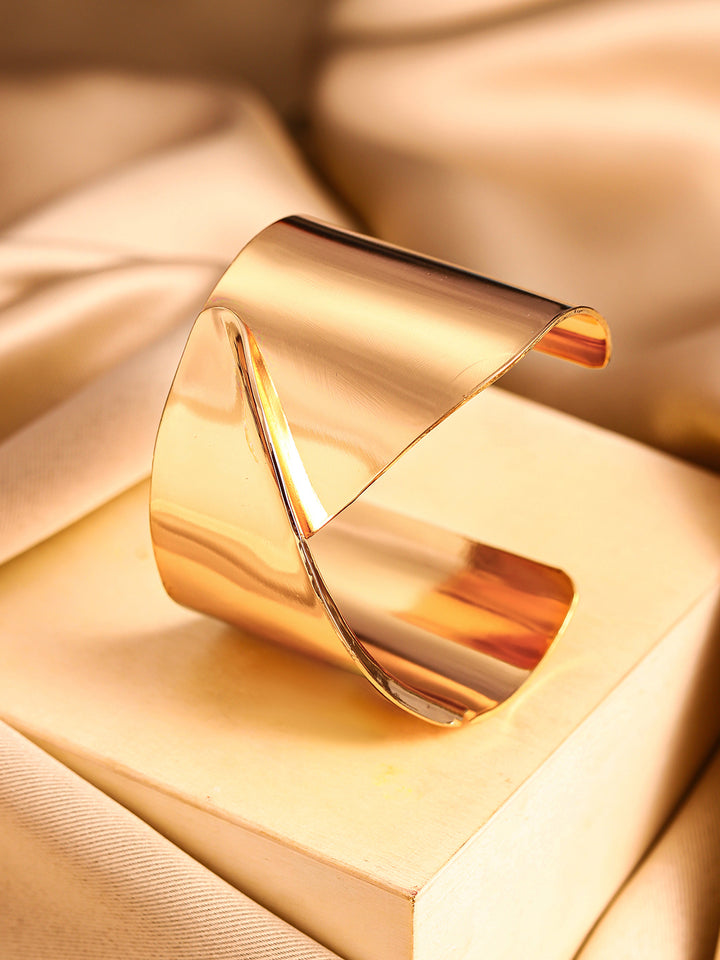 Priyaasi Gold Plated Brass-solid Bracelet