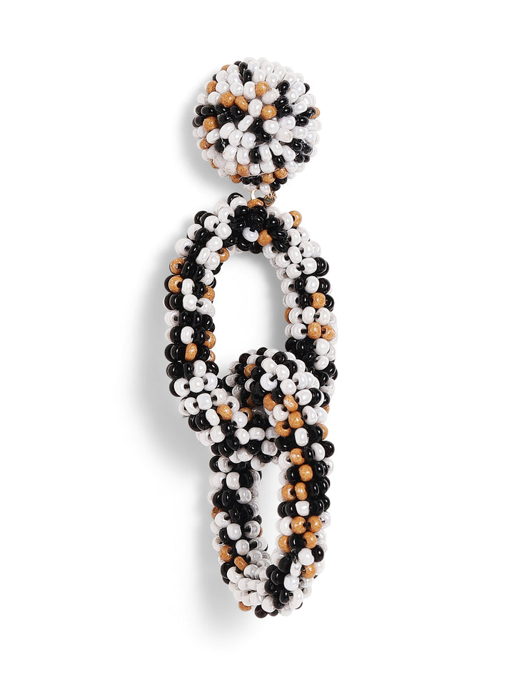 Priyaasi black colored hongle earrings