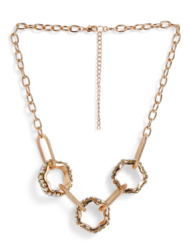 Priyaasi Rose Gold Plated Brass-solid Necklace