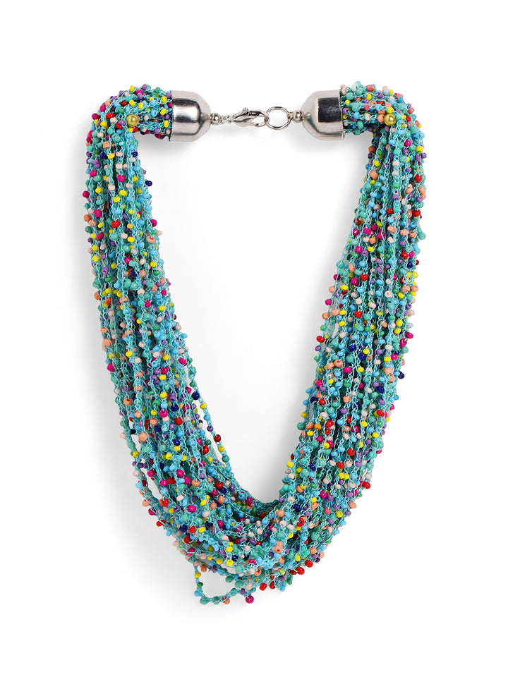 Priyaasi Blue Beaded Necklace