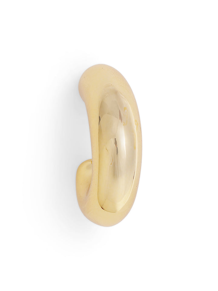 Priyaasi Gold Plated Brass Solid Hoops Earrings