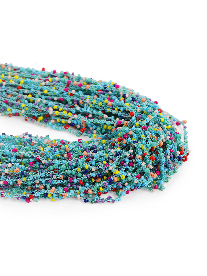 Priyaasi Blue Beaded Necklace