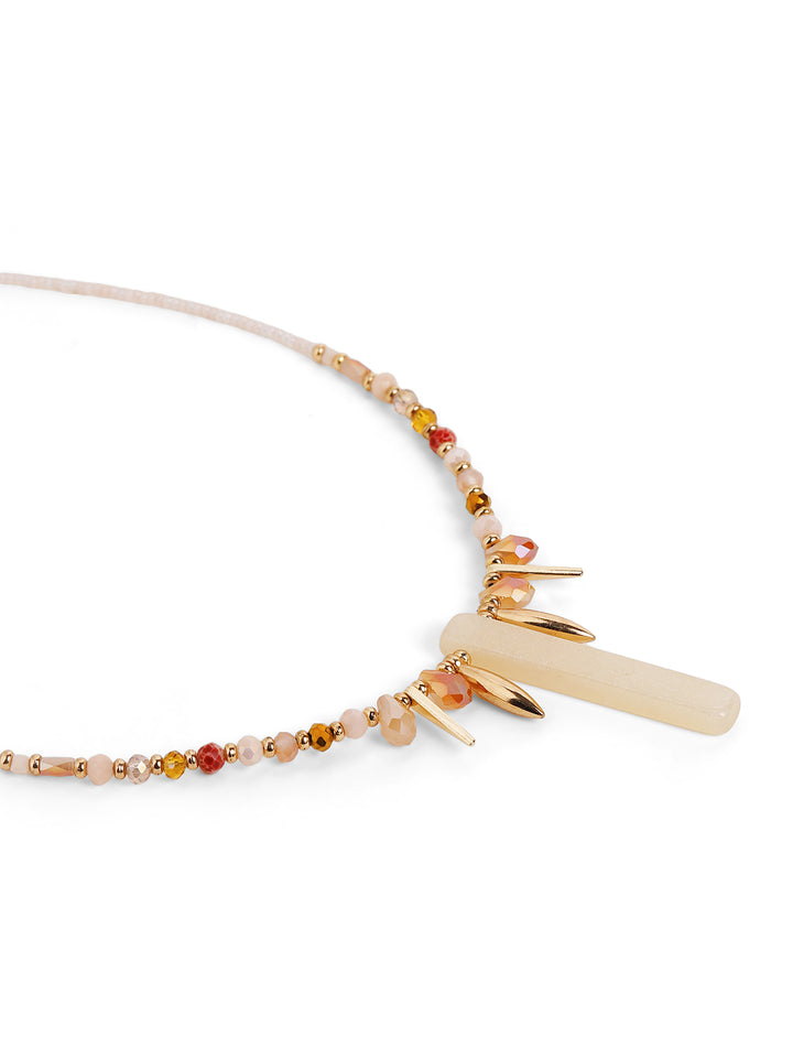 Priyaasi Gold Plated Beaded Necklace
