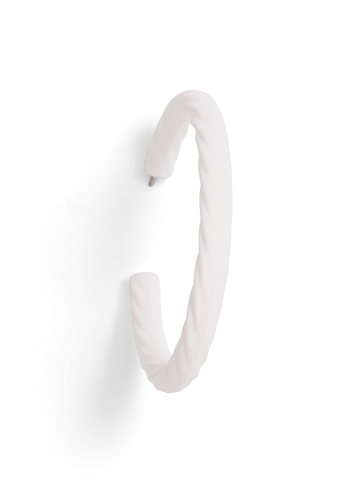 Priyaasi White Hoops Earrings