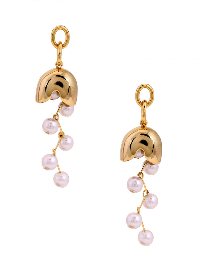 Prita Statement Pearl Jhumka shaped Earrings