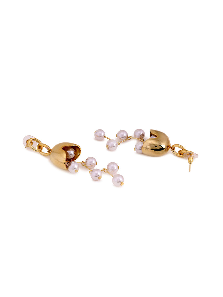 Prita Statement Pearl Jhumka shaped Earrings