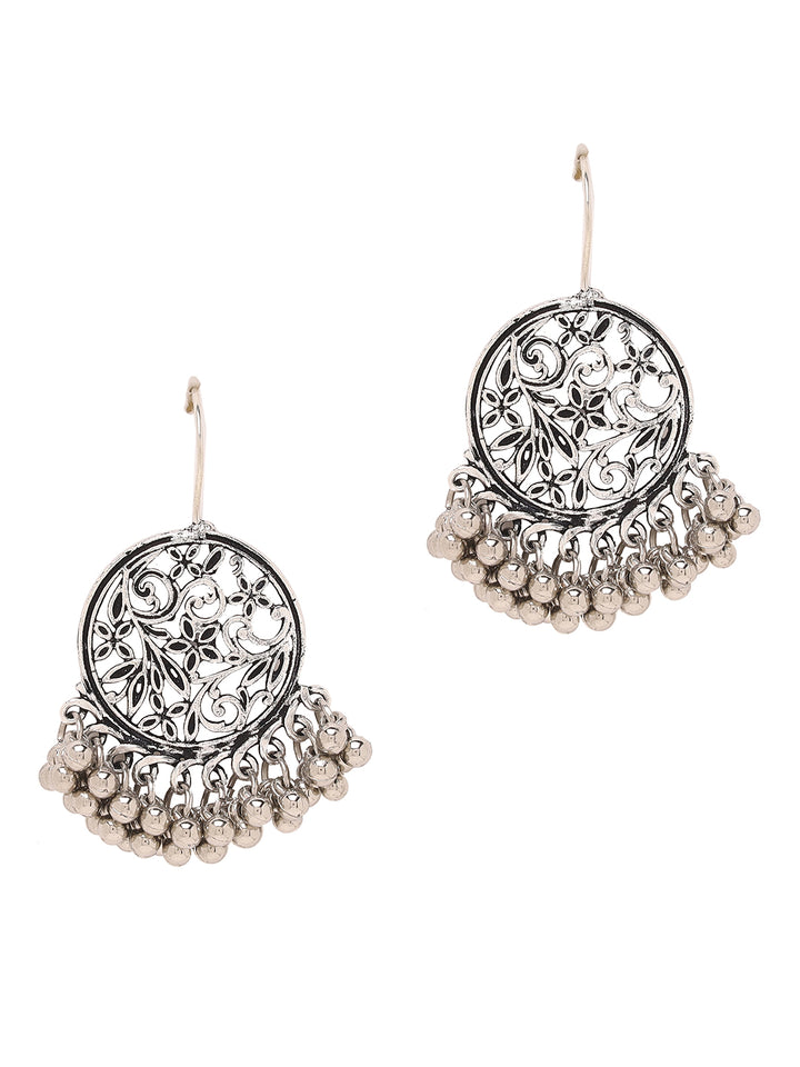 Priyaasi Elegance in Everyday with Filigree Design Chandbali Earrings