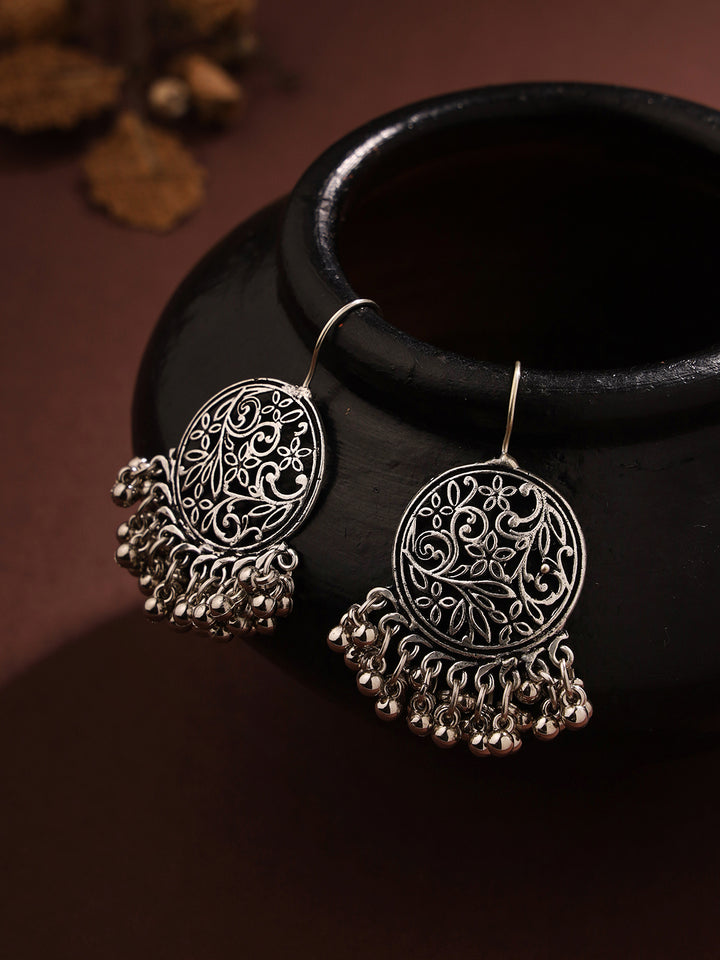 Priyaasi Elegance in Everyday with Filigree Design Chandbali Earrings