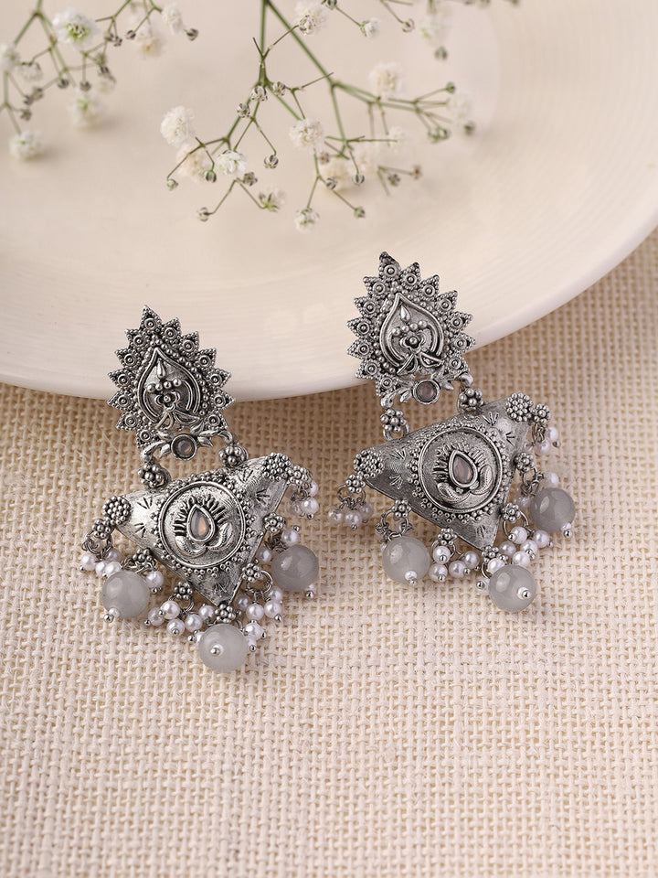 Priyaasi Tribal Beaded Bliss in Drop Earrings