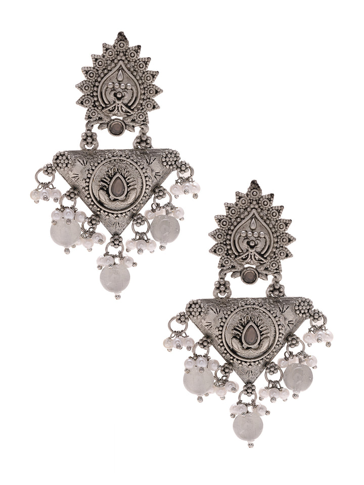 Priyaasi Tribal Beaded Bliss in Drop Earrings