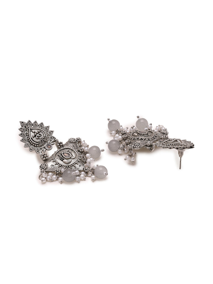 Priyaasi Tribal Beaded Bliss in Drop Earrings