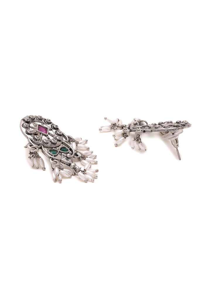 Priyaasi Chandbali Oxidized Earrings