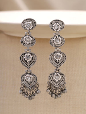 Priyaasi Tribal Drop Long Earrings