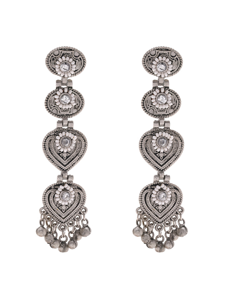 Priyaasi Tribal Drop Long Earrings