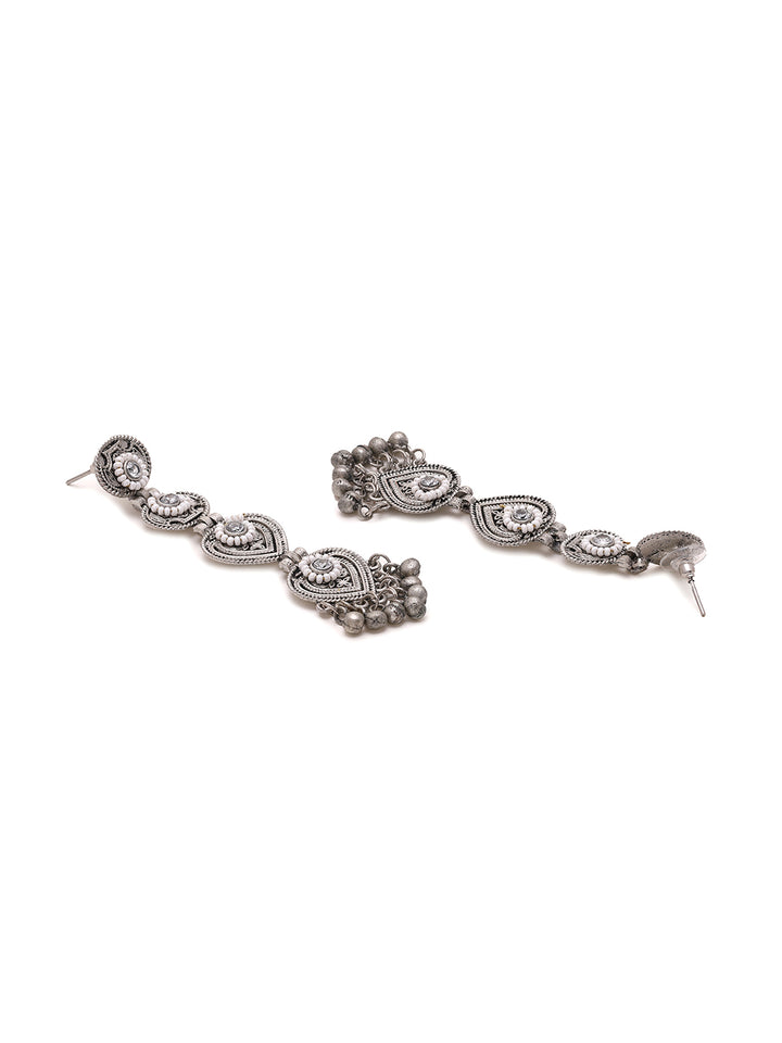 Priyaasi Tribal Drop Long Earrings