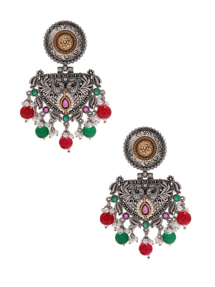 Priyaasi Multi-color Beads Drop Earrings