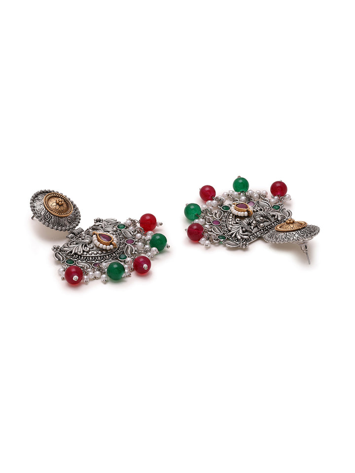 Priyaasi Multi-color Beads Drop Earrings
