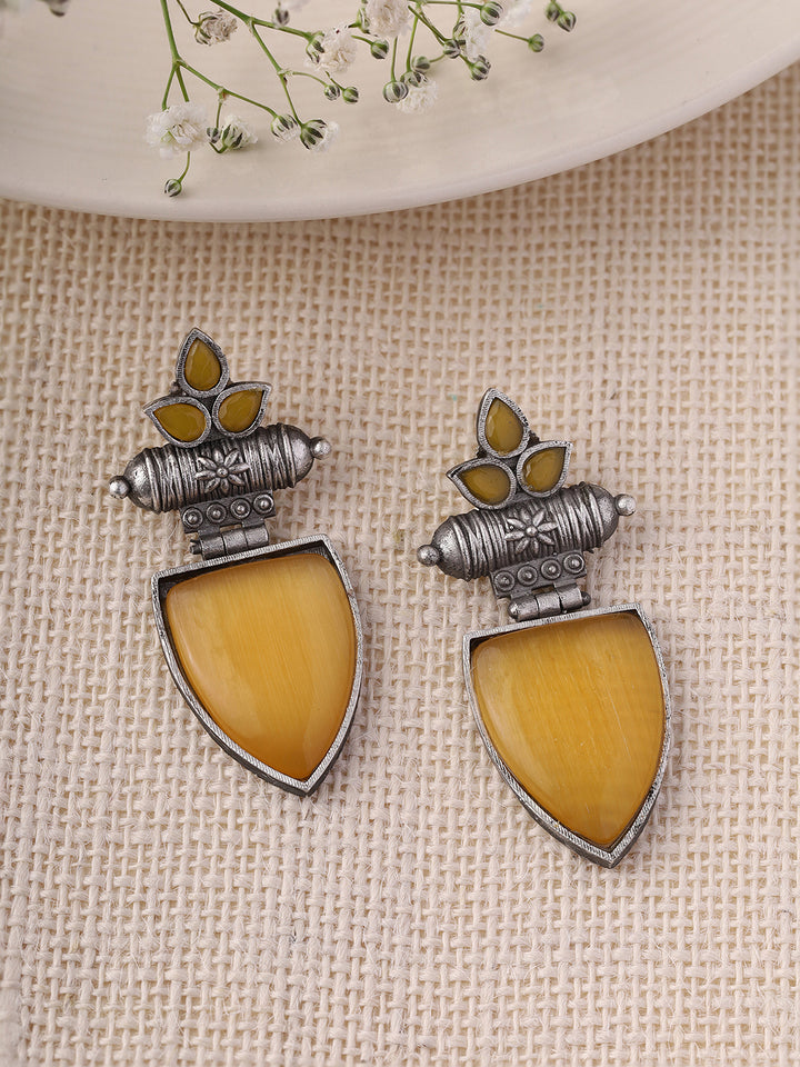 Priyaasi Plain Yellow Earrings