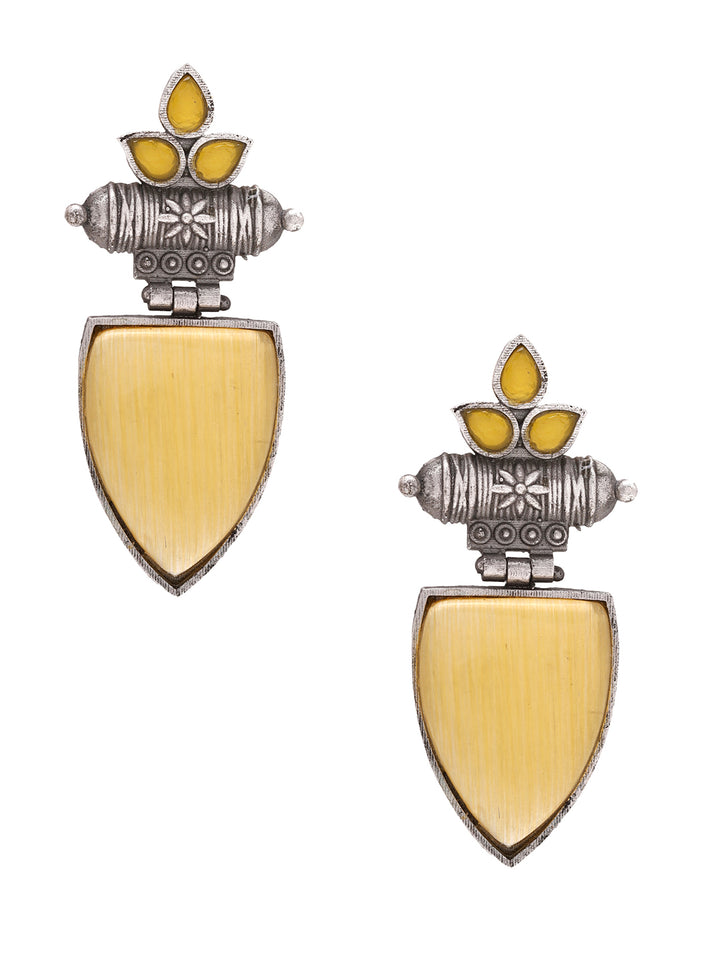 Priyaasi Plain Yellow Earrings