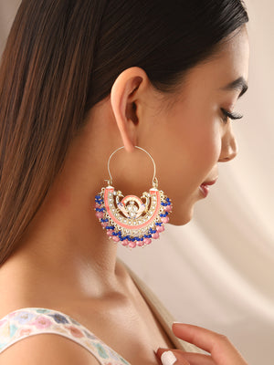 Priyaasi Multi Color Peacock Design Chandbalis