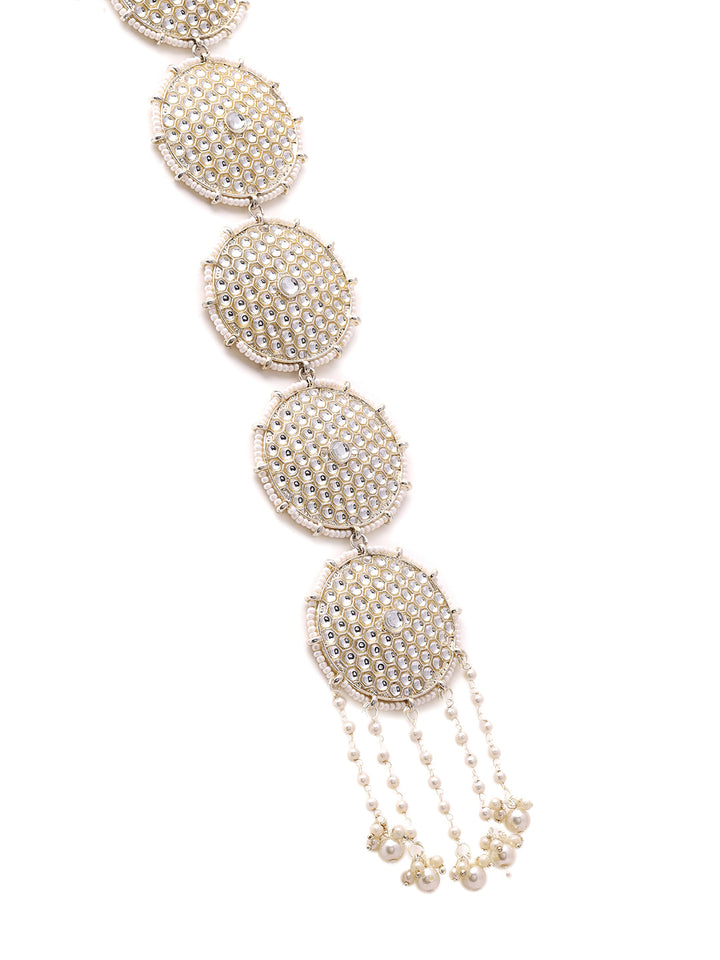 Priyaasi Simple Kundan Pearls Choti