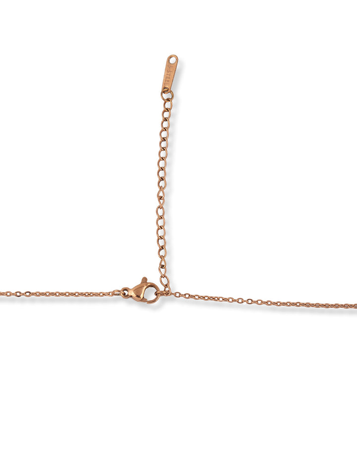 Prita by Priyaasi Sparkling Rose Gold Necklace