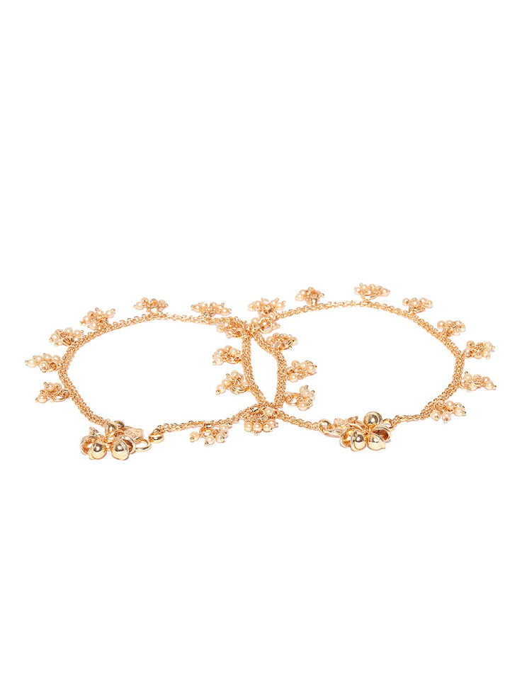 Set Of 2 18K Gold-Plated Stone-Studded For Women And Girls