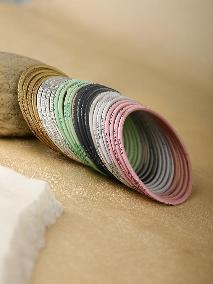 Set of 24 Multi-Color Bangles