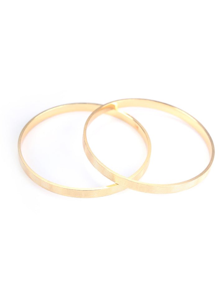 Gold Plated Set of 2 Bangle Set