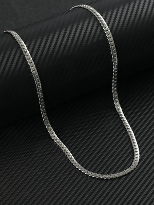 Classic Silver-Plated Link Chain for Men